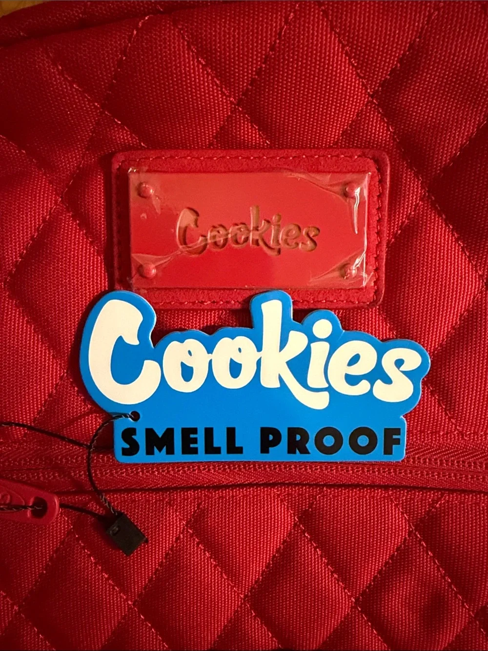Cookies Quilted Kids Backpack — Bright Red